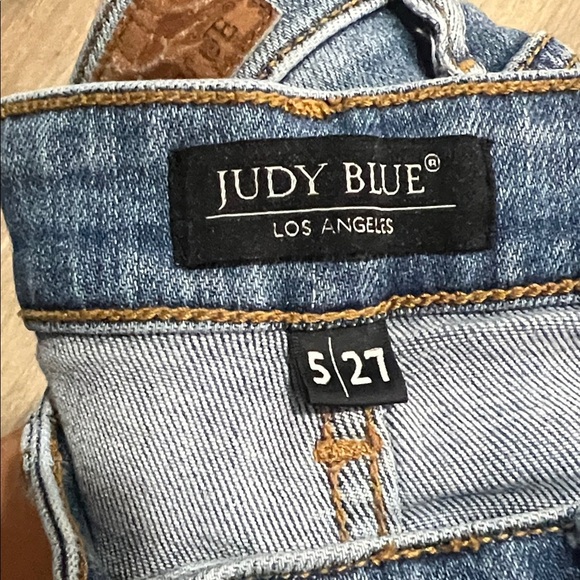 Judy Blue Lucky Charms Paint Splatter Boyfriend Distressed Jeans Vintage Slim - Picture 12 of 15